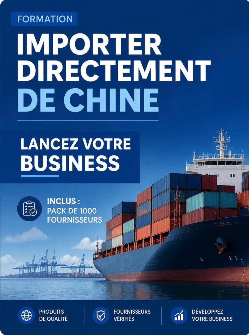 Formation + 1 000 Fournisseurs — Tout pour Lancer votre Business